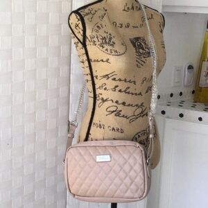 Elegant Quilted Crossbody Bag - Cream